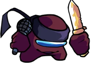 Sticker from Maroon Vs Impostor V4 😨😨😨