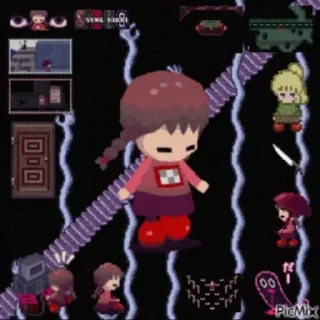 🌟 emoji Yume Nikki 😦 Telegram sticker 22 of 33