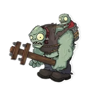 Sticker from Растения против зомби 2 зомби