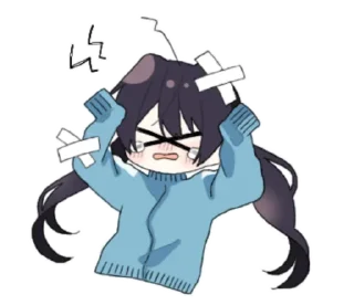 🤕 emoji sasakura ➝ @benti_stickers Telegram sticker 14 of 35