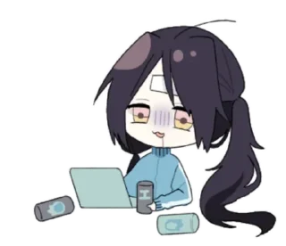 🥴 emoji sasakura ➝ @benti_stickers Telegram sticker 16 of 35