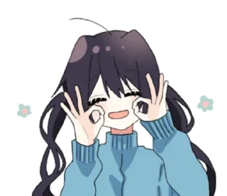 👌 emoji sasakura ➝ @benti_stickers Telegram sticker 13 of 35