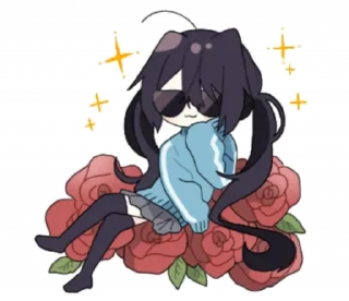 😎 emoji sasakura ➝ @benti_stickers Telegram sticker 5 of 35