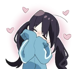 ❤️ emoji sasakura ➝ @benti_stickers Telegram sticker 1 of 35