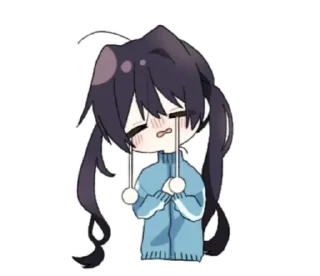 😭 emoji sasakura ➝ @benti_stickers Telegram sticker 15 of 35