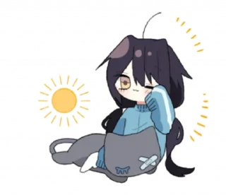 ☀️ emoji sasakura ➝ @benti_stickers Telegram sticker 21 of 35