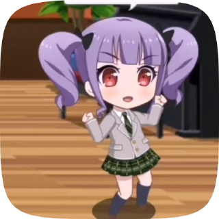 😆 emoji чибики в бандори момент Telegram sticker 10 of 23