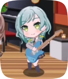 🎸 emoji чибики в бандори момент Telegram sticker 18 of 23