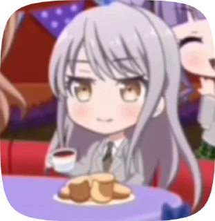 ☕️ emoji чибики в бандори момент Telegram sticker 12 of 23
