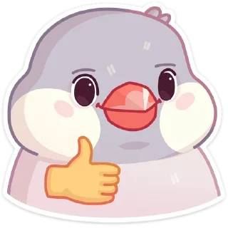 👍 emoji пухлик без надписей @lolitastick Telegram sticker 7 of 48