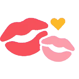 😘 emoji @emoshko Губы-поцелуй Telegram sticker 11 of 49