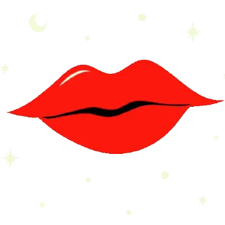 😘 emoji @emoshko Губы-поцелуй Telegram sticker 15 of 49