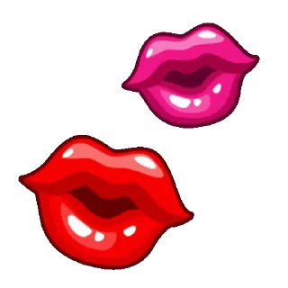 😘 emoji @emoshko Губы-поцелуй Telegram sticker 8 of 49