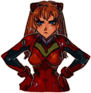 😤 emoji Евангелион by sweetavrorafox Telegram sticker 1 of 6