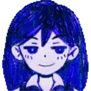 😏 emoji MARI•Omori Telegram sticker 9 of 14