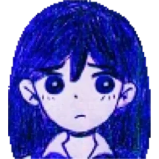 😕 emoji MARI•Omori Telegram sticker 8 of 14