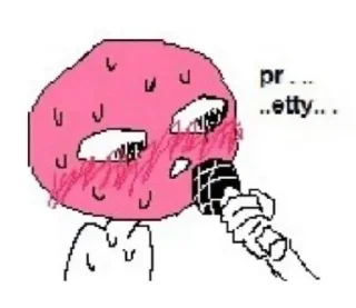 Sticker from pink desire