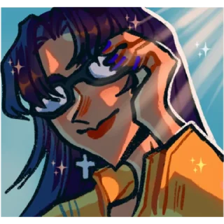 Sticker from Evangelion by @sweetavrorafox0