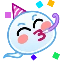 🥳 emoji Semen Emoji @xkysluv Telegram sticker 13 of 40