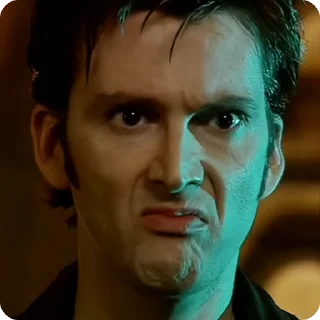 Sticker from tenth doctor ` @HW4TQ