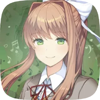 🌟 emoji Monika @Catemau Telegram sticker 7 of 120