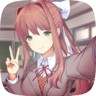 🌟 emoji Monika @Catemau Telegram sticker 24 of 120