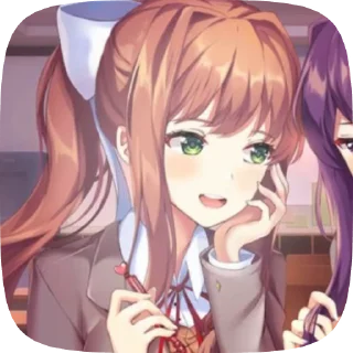 🌟 emoji Monika @Catemau Telegram sticker 13 of 120