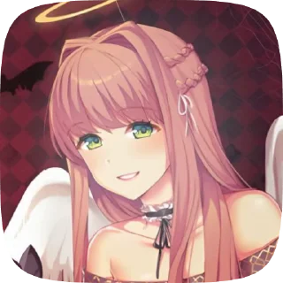 🌟 emoji Monika @Catemau Telegram sticker 21 of 120