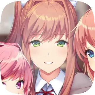 🌟 emoji Monika @Catemau Telegram sticker 20 of 120