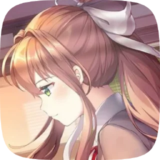 🌟 emoji Monika @Catemau Telegram sticker 15 of 120