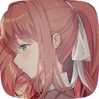 🌟 emoji Monika @Catemau Telegram sticker 12 of 120