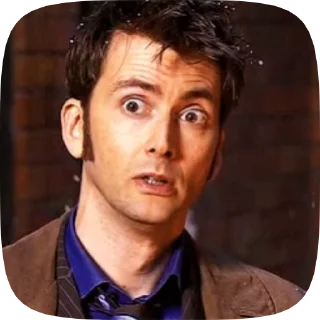 Sticker from Doctor Who. Ten