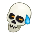 😅 emoji Skull Emoji @xkysluv Telegram sticker 2 of 50