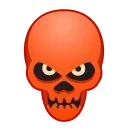 😡 emoji Skull Emoji @xkysluv Telegram sticker 19 of 50