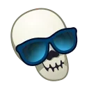 😎 emoji Skull Emoji @xkysluv Telegram sticker 14 of 50