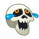 😂 emoji Skull Emoji @xkysluv Telegram sticker 3 of 50