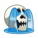 😭 emoji Skull Emoji @xkysluv Telegram sticker 18 of 50
