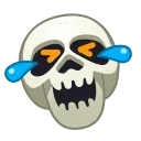 🤣 emoji Skull Emoji @xkysluv Telegram sticker 4 of 50