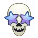 🤩 emoji Skull Emoji @xkysluv Telegram sticker 15 of 50