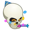 🥳 emoji Skull Emoji @xkysluv Telegram sticker 16 of 50