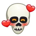 🥰 emoji Skull Emoji @xkysluv Telegram sticker 9 of 50