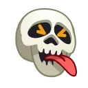 😝 emoji Skull Emoji @xkysluv Telegram sticker 11 of 50