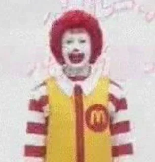 🌟 emoji 🤡Ronald🍟 | @kiwi_stick Telegram sticker 15 of 16