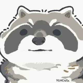 🌟 emoji Єнотики Telegram sticker 14 of 114