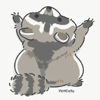 🌟 emoji Єнотики Telegram sticker 11 of 114