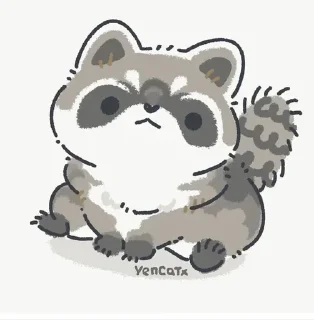 🌟 emoji Єнотики Telegram sticker 9 of 114