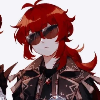 😎 emoji Дилюк Telegram sticker 17 of 26