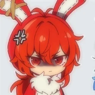 😡 emoji Дилюк Telegram sticker 10 of 26