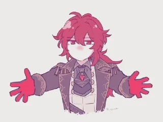 😤 emoji Дилюк Telegram sticker 15 of 26