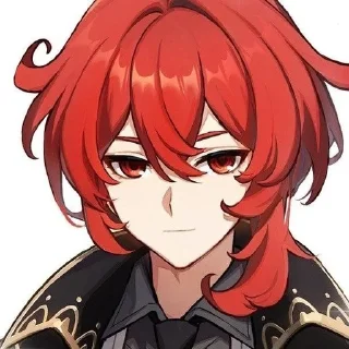 🙂 emoji Дилюк Telegram sticker 20 of 26